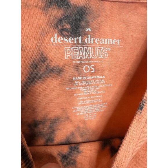 Urban Outfitters Desert Dreamer OS Peanuts Snoopy Halloween Orange T-Shirt NWT - Picture 5 of 7